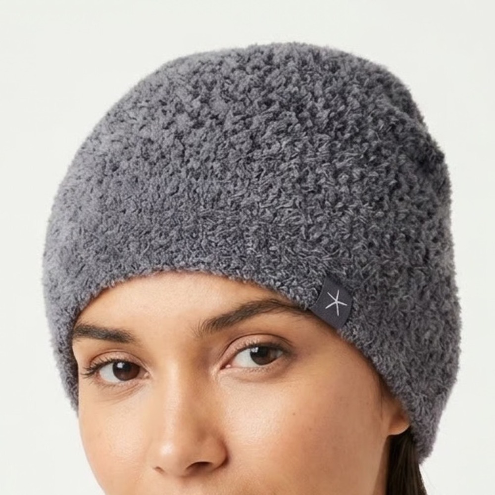 Barefoot Dreams CozyChic Lite Confetti Beanie Hat Womens OS Deep Sea Blue Winter